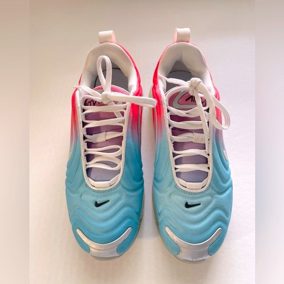 Nike Air Max 720 Pink Sea Shoes Lava Glow Blue Flury - Picture 5 of 7